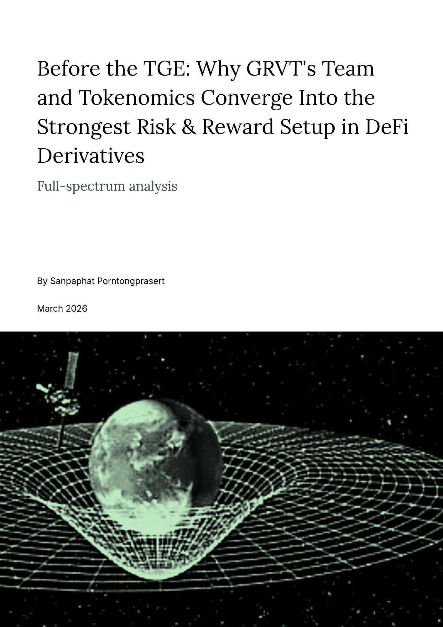 Before the TGE: Why GRVT's Team and Tokenomics Converge Into the Strongest Risk & Reward Setup in DeFi Derivatives case study cover